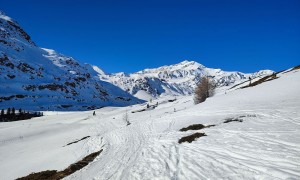 Skihochtour Köllkuppe - Zustieg Plimabachtal mit Blick zur Zufallspitze