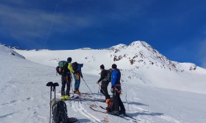 Skihochtour Zufallspitze, Cevedale - Aufstieg Fürkeleferner