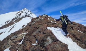 Skihochtour Zufallspitze, Cevedale - Gipfelgrat
