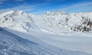 Skihochtour Veneziascharte - Gipfelsieg in der Scharte