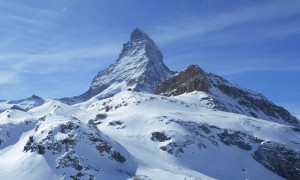 Skihochtour Breithorn - atemberaubend, das Matterhorn Skihochtour Breithorn - atemberaubend, das Matterhorn