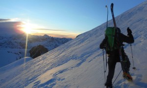 Skihochtour Breithorn - Sonnenuntergangstour Skihochtour Breithorn - Sonnenuntergangstour