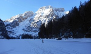 Skitour Seekofel - Start mit Gipfelblick