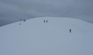 Skitour Seekofel - kurz vor dem Gipfel