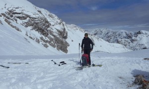 Skitour Seekofel - zurück in der Ofenscharte