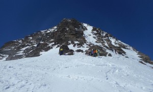 Skitour Zuckerhütl - beim Skidepot