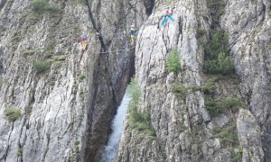 Klettersteig Verborgene Welt - beim Einstieg