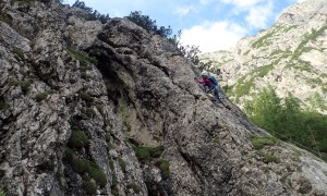 Klettersteig Verborgene Welt - im Klettersteig