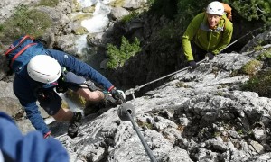Klettersteig Verborgene Welt - im Klettersteig