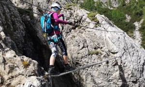 Klettersteig Verborgene Welt - zweite Seilbrücke