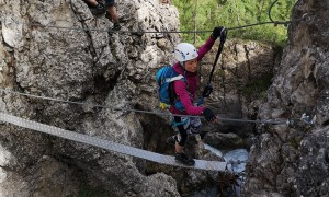 Klettersteig Verborgene Welt - dritte Seilbrücke