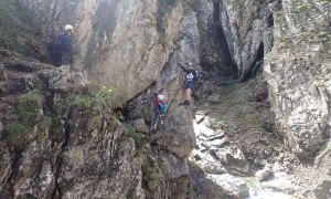 Klettersteig Verborgene Welt - im Klettersteig