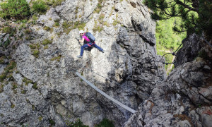 Klettersteig Verborgene Welt - im Steig