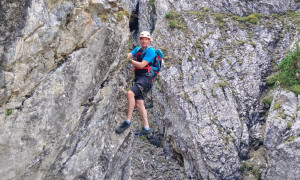 Klettersteig Verborgene Welt - im Steig