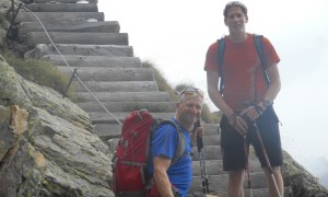 Bergtour Fernerköpfl - Aufstieg über Treppe