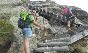 Bergtour Fernerköpfl - Aufstieg über Treppe