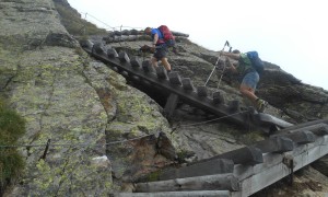 Bergtour Fernerköpfl - Aufstieg über Treppe