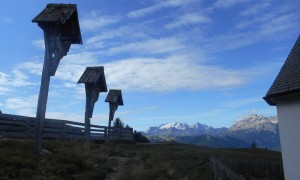 Bergtour Heiligkreuzkofel - Blick zur Marmolata