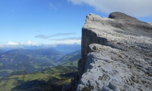 Bergtour Heiligkreuzkofel - Blick zum Gipfel
