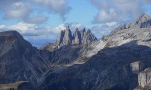 Bergtour Sassongher - Blick zu den Geislerspitzen
