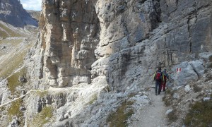 Bergtour Sassongher - Abstieg