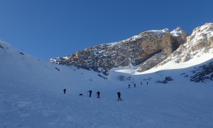 Skitour Col de Riciogogn - Aufstieg Sennesertal