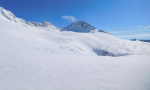 Skihochtour Turnerkamp - Nevesferner, Blick zum Gipfel