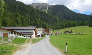 Zustieg Oberetteshütte - Start beim Glieshof