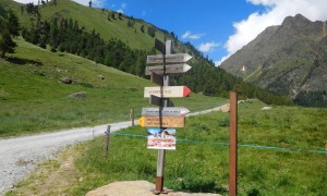 Zustieg Oberetteshütte - bei der Matscher Alm