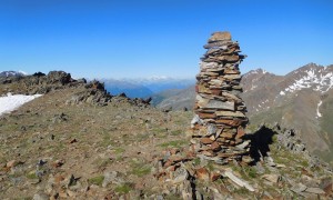 Bergtour Lagaunspitze - Blick Richtung Berninagruppe