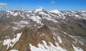 Bergtour Lagaunspitze - Blick zur Weißkugel