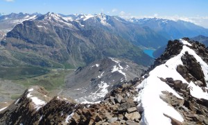 Bergtour Lagaunspitze - Blick ins Schnalstal und Similaun