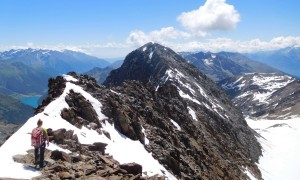 Bergtour Lagaunspitze - Blick zur Lagaunspitze