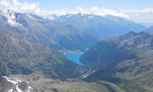 Bergtour Lagaunspitze - Blick zum Vernagtstausee