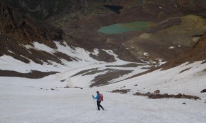 Bergtour Lagaunspitze - Abstieg Saldurferner