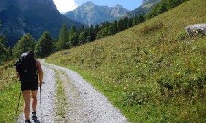 Etappe 1 - Aufstieg Obere Valentinalm