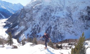 Skitour Roter Kogel - steiler Aufstieg