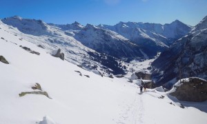 Skitour Roter Kogel - steiler Aufstieg