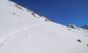 Skitour Roter Kogel - steiler Aufstieg