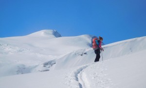 Skitour Roter Kogel - kurz vor Keespölach, mit Blick zum Klein- & Großvenediger
