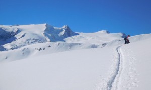 Skitour Roter Kogel - Blick zu Hoher Zaun, Schwarze Wand, Rainerhorn, Groß- und Kleinvenediger