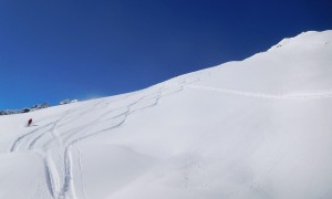 Skitour Roter Kogel - Pulvergenuss bei der Abfahrt