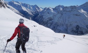 Skitour Roter Kogel - Abfahrt