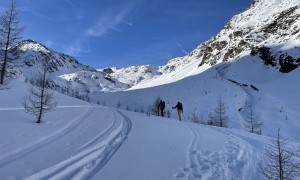 Skitour Hohes Haus - Aufstieg, bei der Villponer Alm