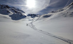 Skitour Hohes Haus - Abfahrt