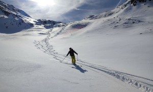 Skitour Hohes Haus - Abfahrt