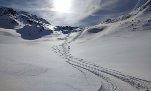 Skitour Hohes Haus - Abfahrt