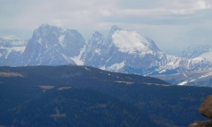 Bergtour Große Reisch - Blick zum Langkofel und Plattkofel
