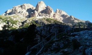 Bergtour Conturines, Lavarella - Aufstieg Col de Lucia