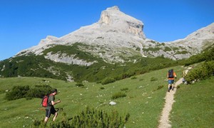 Bergtour Conturines, Lavarella - Blick zur Taibunspitze